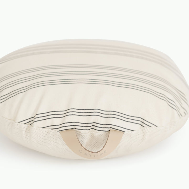 Mini Floor Cushion Circle/Pencil Stripe