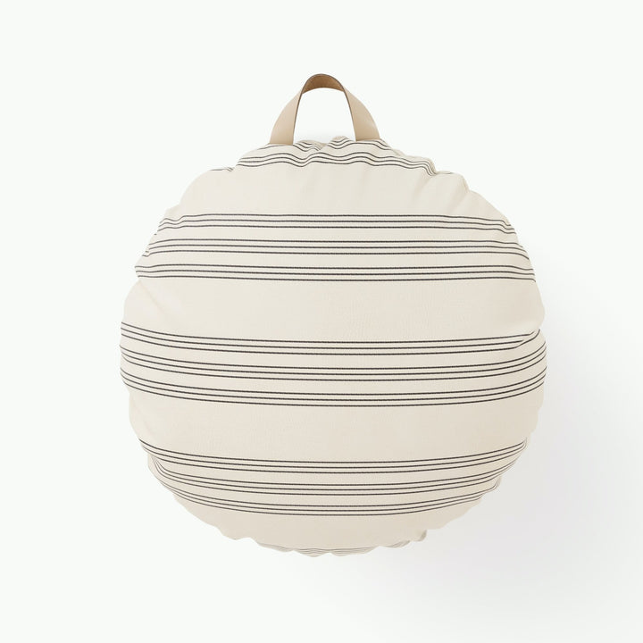 Mini Floor Cushion Circle/Pencil Stripe