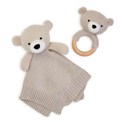 Oh So Beary Sweet Snuggle and Rattle Set