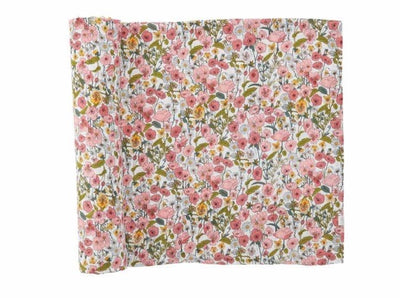 Fall Floral Muslin Swaddle