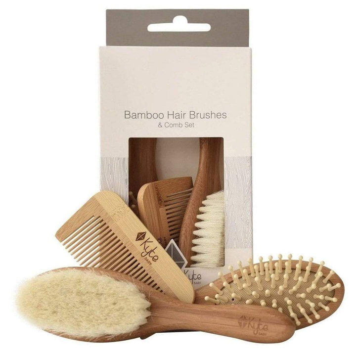 Bamboo Hair Brush & Comb Set