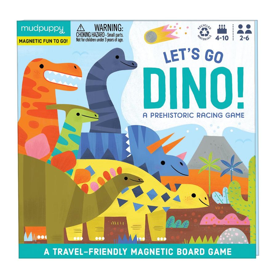 Lets Go Dino Magnetic Board Game