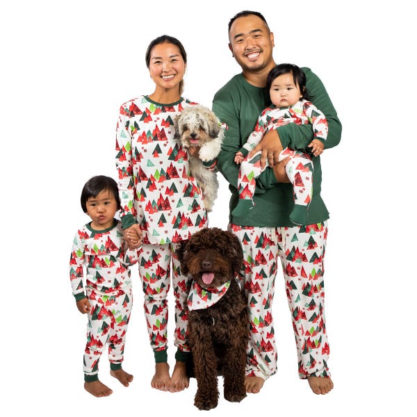 Womens Modern Forest Tee & Pant PJ Set