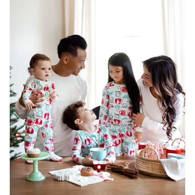 Mugs of Happiness Matching Holiday Family PJ's