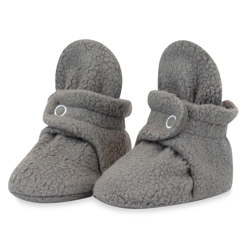 Cozy Baby Booties in Grey