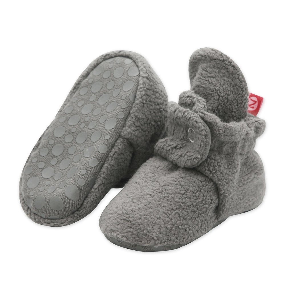Cozy Baby Booties in Grey