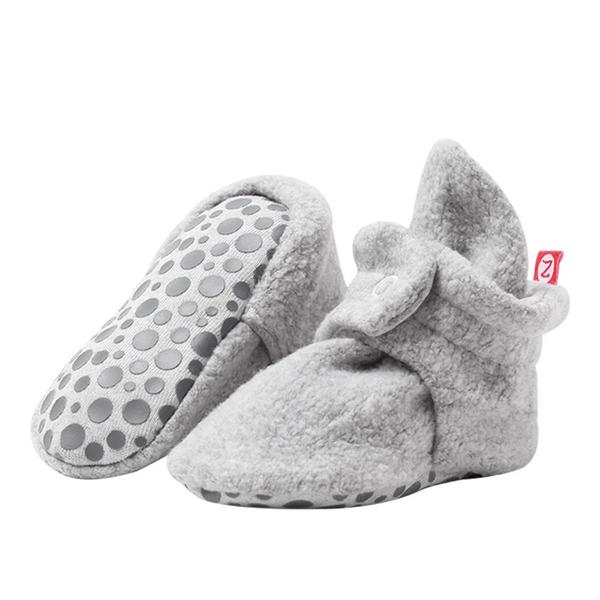 Cozy Baby Bootie in Heather Grey